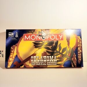 Monopoly Oklahoma Centennial Edition Board Game |New Open Box| Sealed Pieces